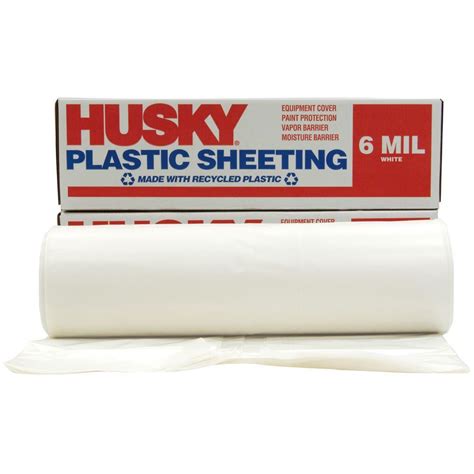 white 6 mil plastic sheeting